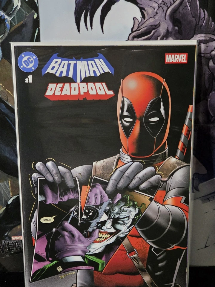 BATMAN / DEADPOOL #1 BOLLAND KILLING JOKE HOMAGE TRADE VARIANT COVER LTD 800 - Image 1 of 1