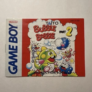 Bubble Bobble Teil 2 Original Nintendo Game Boy Nur Original Anleitung - Bild 1 von 2