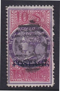New South Wales. 1894. SG 275, 10/- violett & weinrot. Fein gebraucht. - Bild 1 von 2