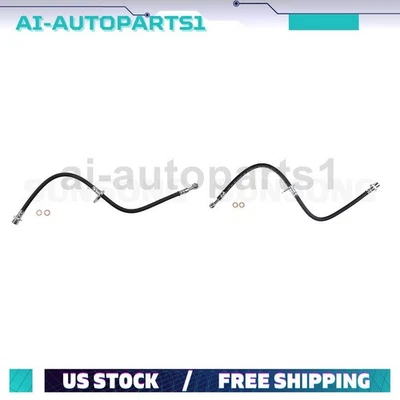 Kit de mangueira hidráulica de freio traseiro esquerdo e direito 2 peças para 2007-2017 Acura RDX - Imagem 1 de 4