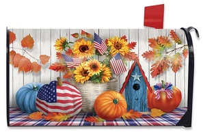 Cubierta de buzón de gran tamaño Briarwood Lane American Autumn - Imagen 1 de 3