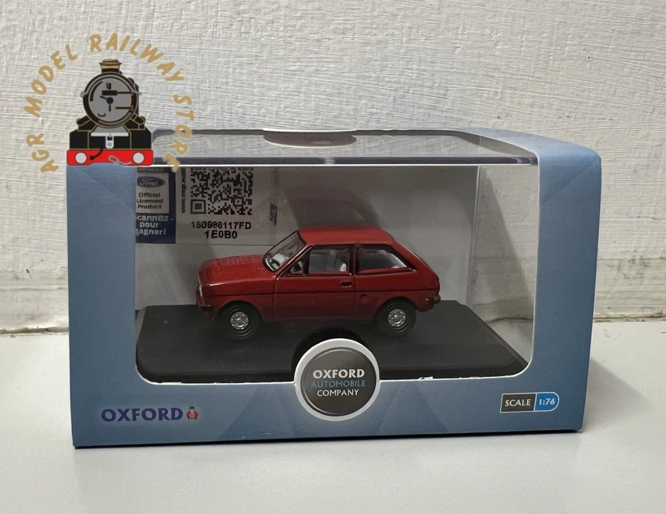 Oxford Diecast 76FF001 1/76 Scale OO Gauge Venetian Red Ford Fiesta MkI - Image 1 of 1