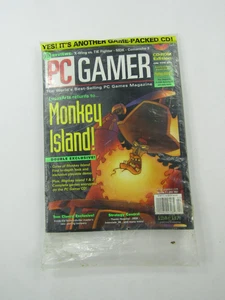 VTG PC Gamer Magazine July 1997 Vol 4 No 7 Includes Monkey Island 3 Demo CD - Picture 1 of 4