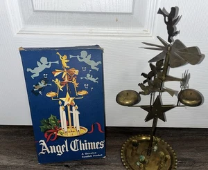 Vintage Schwedisches Engel Glockenspiel Messing Original Box Extra Teile Weihnachten Anfang 60’er - Bild 1 von 6