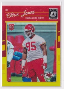 2016 Donruss Optic Chris Jones Rookie RC rot gelb #109 Kansas City Chiefs NFL - Bild 1 von 3