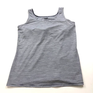 Duluth Trading Co Pier Genius Shelf Bra Medium Athleisure Tank Top Blue 37324 - Picture 1 of 10