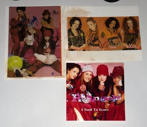 R-Angels Girl Popgruppe ECHT handsigniert Set 3 Fotos von allen 3 COA - Bild 1 von 2