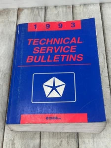 1993 Technical Service Bulletins Chrysler Corporation Service Manual - Bild 1 von 2