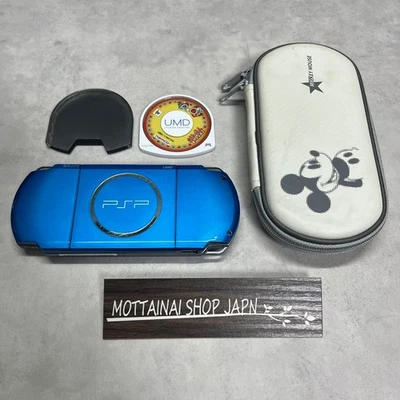 Sony Playstation Portable PSP-3000 Vibrant Blue from Japan w/Bonus Tested Good!! - Image 1 of 4