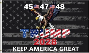 Trump 45th 47th 48th President Flag Trump 2028 Keep America Great Flag 3x5 Feet - Bild 1 von 9