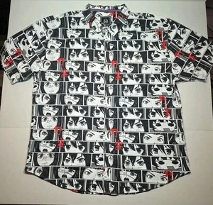 CR-24 Chrome Edge Bordo Cromato Anime Button Up Shirt 3XL - Picture 1 of 6