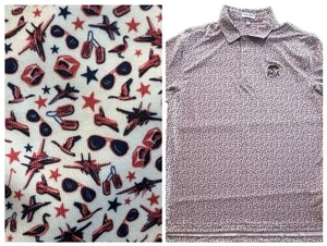 Peter Millar Sommer Komfort Golf Poloshirt Herren Large Kampfjet All Over Print - Bild 1 von 9