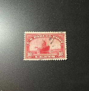 U.S. Scott #Q6 Steamship and Mail Tender 1913 10¢ Parcel Post Used Single NG - Picture 1 of 2
