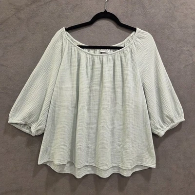 Blusa Camisa Top Ava & Viv Para Mujer Talla 1X Playa Costera Informal Clásica Foto 1 de 4