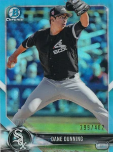 Dane Dunning 2018 Bowman Draft Sky Blue Refractor Parallel BDC-170 Rangers /402 - Picture 1 of 2
