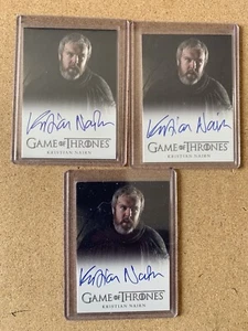 Game of Thrones Season 1 Kristian Nairn as Hodor Full Bleed Autograph. - Picture 1 of 7