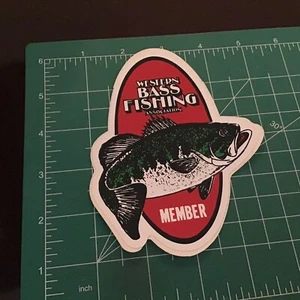 Western Bass Club Angeln Aufkleber Top Zustand 5" - Bild 1 von 7