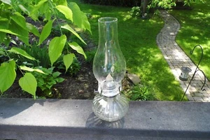 Klarglas Öllampe - 13 1/2" hoch - 11,99 $ - Bild 1 von 3