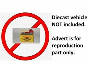 Matchbox 40 A Bedford Tipper Truck reproduction Unpainted metal tail gate Lesney - Picture 1 of 5