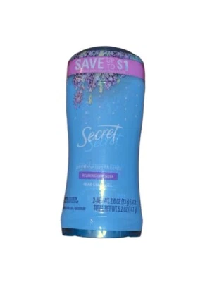Secret 48 HR Protection Anti-Perspirant Crystal Clear Gel Lavender 2.6OZ Twin Pk - Image 1 of 2
