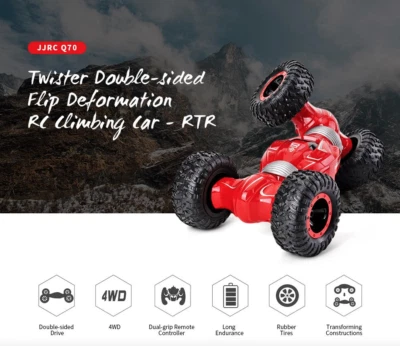 JJRC 2.4GHz 4WD Racing Off Road Twist Desert Truck RC Deformation Car - Image 1 of 3