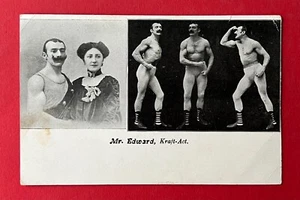 AK Zirkus Varieté um 1910 Mr. Edward Kraft Athlet Typen    ( 132258 - Bild 1 von 2
