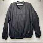 FootJoy FJ Golf Jacket Pullover Windbreaker Wind Shirt Long Sleeve Black Size XL