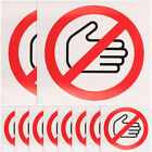 10Pcs Car Do Not Touch Tags Safety Labels for Automatic Door Safety