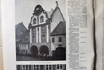 1907...Bauzeitung 23 St Johann An Der Saar • 10€