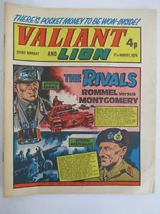 VALIANT & LION 17. August 1974 mit General Rommel vs General Montgomery WWII Cover - Bild 1 von 5