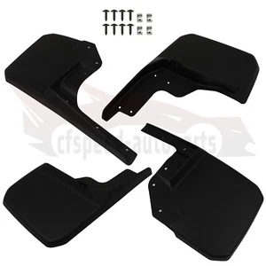 4Pcs Mud Flaps For Jeep JK Wrangler Rubicon 2007-18 Fender Splash Guard Mudguard - Picture 1 of 10
