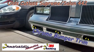 81 82 83 84 85 86 87 88 CUTLASS CHROME BUMPER TRIM SUPREME SALON MOLDING OLDS - Picture 1 of 2