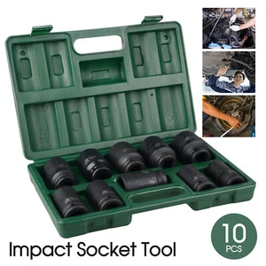10Pcs 3/4'' Drive Deep Impact Socket Tool Set 80mm Length tool set 22-41mm - Picture 1 of 13