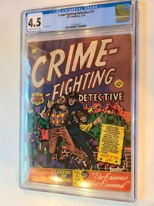 CRIME FIGHTING DETECTIVE # 17 STAR PUB 1951 CGC 4.5 L B COLE COVER RARE b - Picture 1 of 2