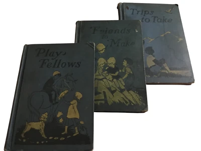 3 Vintage Books 1928 - Trips to Take, Friends to Make, Play Fellows - Gecks Foto 1 de 4