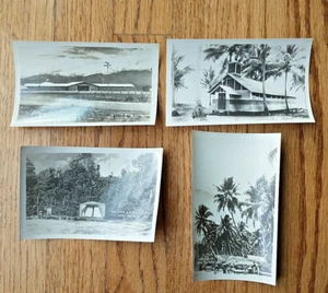 Segunda Guerra Mundial Nueva Guinea Lote de 4 RPPC: 27º Hospital General, Capilla, Teatro al Aire Libre - Imagen 1 de 6