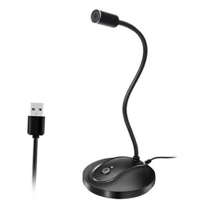 USB Microphone, 360 Degree Adjustable Gooseneck Design, Mute Button & JV-601 - Picture 1 of 7