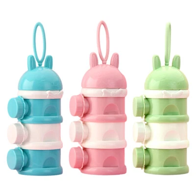 3 Layers Baby Formula Milk Powder Dispenser Infant Snack Storage Container - image 1 of 4