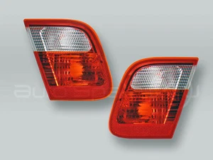 TYC SEDAN Inner Tail Lights On Trunk Lamps PAIR fits 1999-2001 BMW 3-Series E46 - Picture 1 of 2
