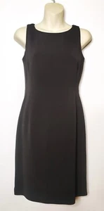 Abito da cocktail nero Eddie Bauer senza maniche completamente foderato taglia 4 Petite - Foto 1 di 9