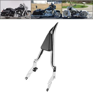 Backrest Sissy Bar Steel Chrome Fit For Harley Street Glide 2009-2021 - Picture 1 of 15