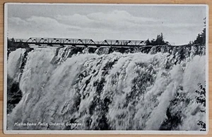 Cartolina RPPC anni '20 Kakabeka Cascate e Ponte Porto Arthur Ontario - Foto 1 di 2