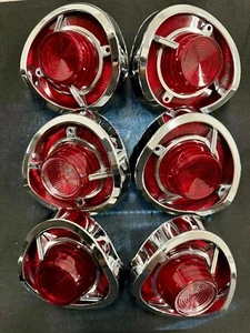 Kit de bisel de luz trasera cromada Impala 1962. - Imagen 1 de 1