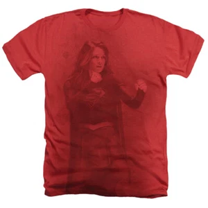 Supergirl TV Series "Girl Of Steel" Heather Allover Print T-Shirt - Picture 1 of 3