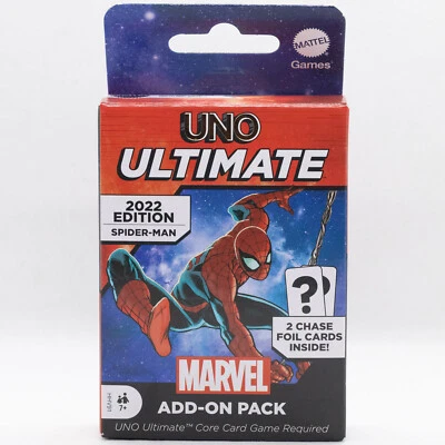 Brand New Sealed Marvel Uno Ultimate Spiderman 2022 Edition 2 Foil Chase Cards - Image 1 of 4