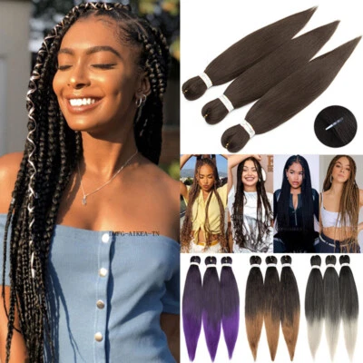 20" EZ Braid Pre-stretched Jumbo Braiding Hair Extensions Ombre Yaki for Human - Image 1 of 4