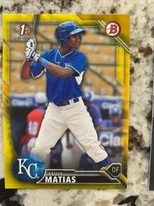 Bowman Yellow Prospects 2016 primera tarjeta Kansas City Royals Seuly Matías #BP15 - Imagen 1 de 1