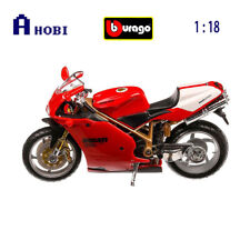 Bburago 1:18 Scale Ducati 998R Red/Gold Diecast Model Motorcycle Toy