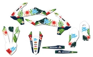 2018-2023 SX 85 Tropic Blanco Senge Gráficos Kit Compatible Con KTM - Picture 1 of 10