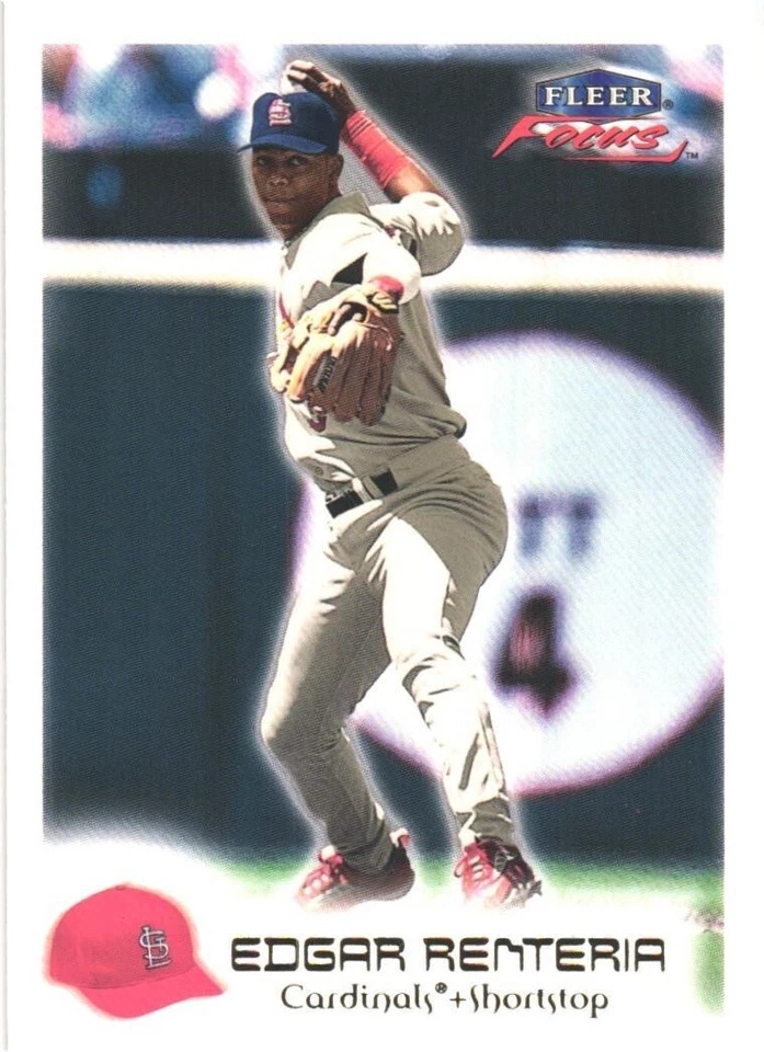 2000 Fleer Focus #124 Edgar Renteria St. Louis Cardinals Baseball Card - Image 1 of 2